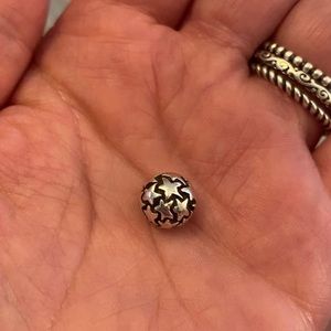 10mm Starry Night Sphere, Silver Orbis (Ring Sold Seperately)
